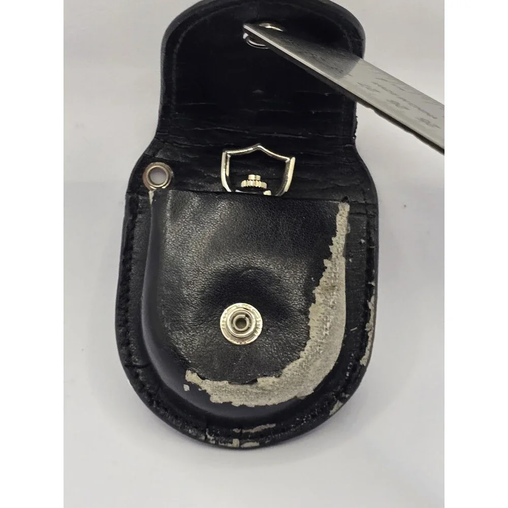 Franklin Mint Harley Davidson Orange Flame Pocket Watch Pouch COA Paper PARTS